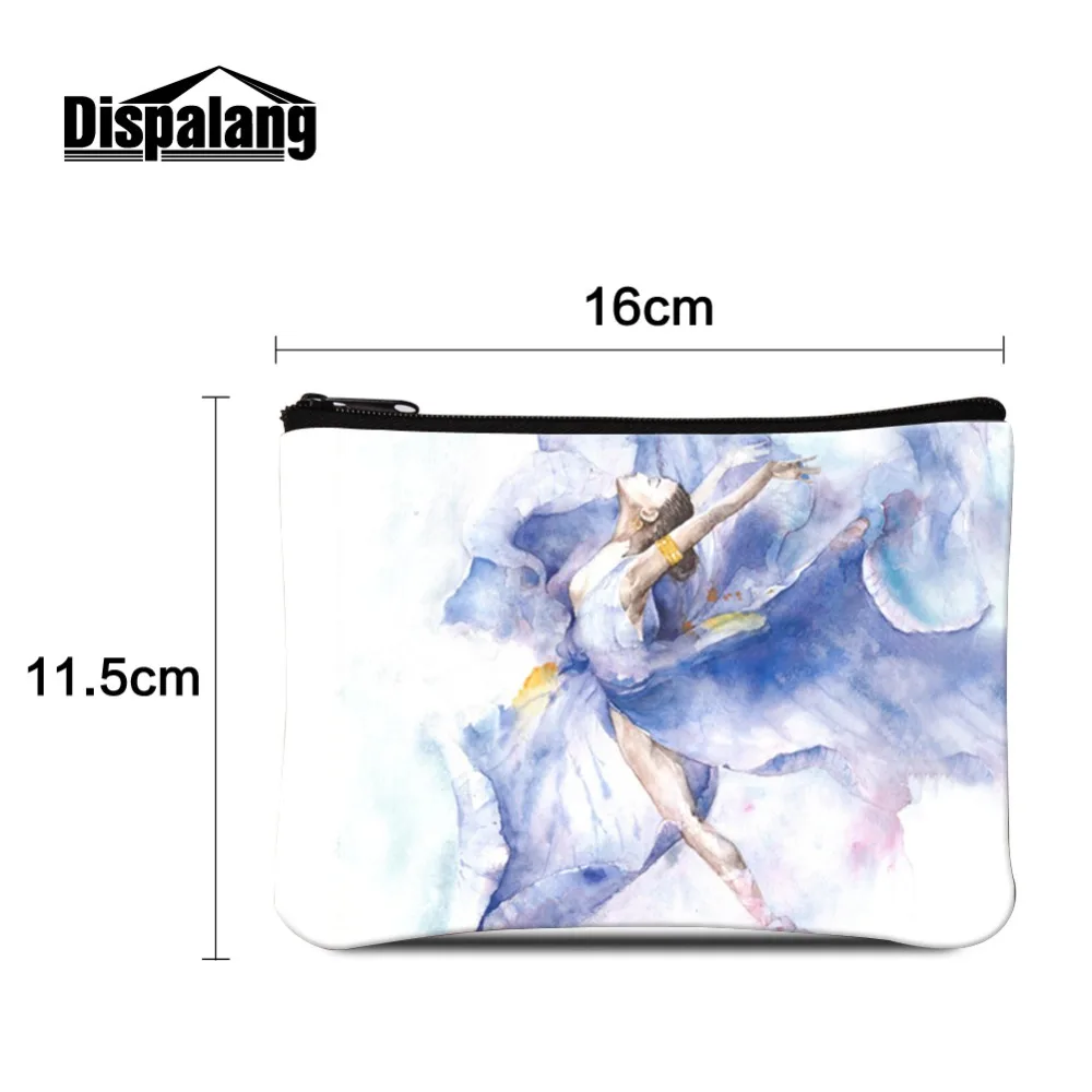 Luxury Women's Polka Dot Striped Floral Printed Polyester Square Coin Pouch Lady Style 16*11.5CM Design Horse Unicorn Patterns |