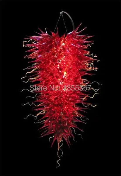 

Free Shipping Beautiful Handmade Light Hotel Deco Style Chandelier Red