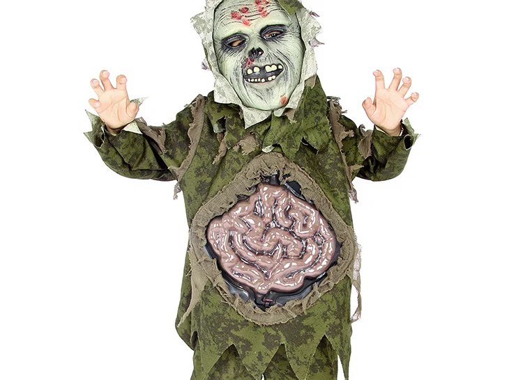 3 шт./компл. детские костюмы для мальчиков на Хэллоуин зомби детей страшные кишки