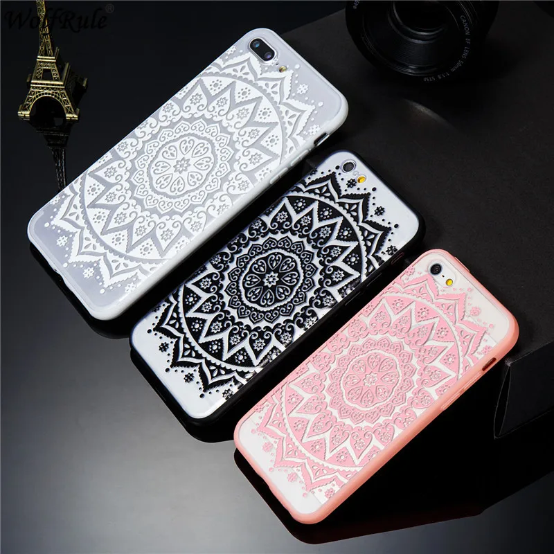 Embossed Lace Case For Iphone 5S Cover Hard PC Clear Relief Retro Flower Fundas Apple iphone 5 5s Capa |