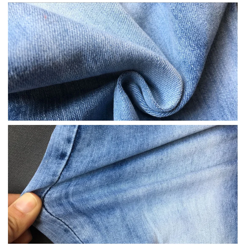 Отверстие Рваные джинсы осень 2017 г. Мягкий хлопок джинсовые узкие брюки женщина