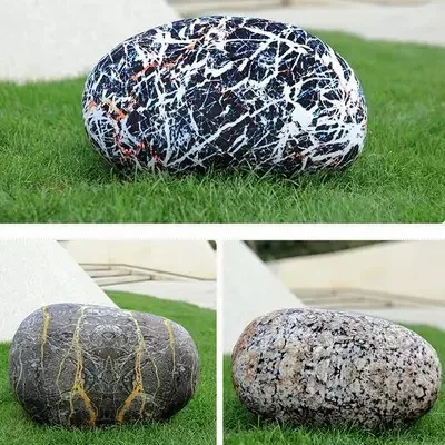 Реалистичная каменная подушка креативные плюшевые игрушки с галькой мягкая для