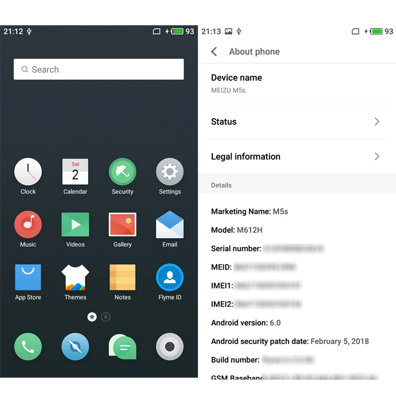 Официальная глобальная версия Meizu M5s 3 ГБ 16 мобильный телефон mt6753 восемь ядер 5 2