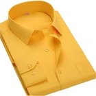 Мужская Повседневная рубашка QiSha BS12xx, Однотонная рубашка с длинным рукавом, большие размеры, 8XL, 5XL, 6XL, 7XL