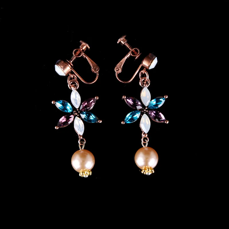 Комплект свадебных украшений FORSEVEN винтажные тиары корона серьги с бабочкой