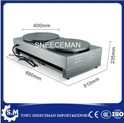 Коммерческая электрическая машина для выпечки двойных блинов фруктов