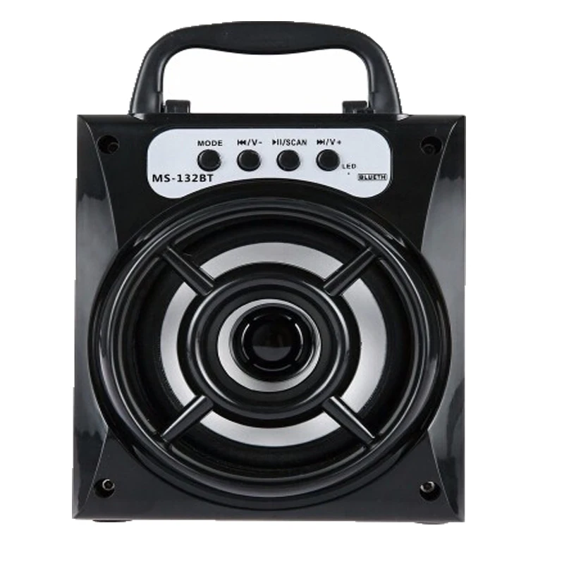 Bluetooth-Колонка MS-132BT беспроводная с поддержкой 16 Гб до FM светодиодсветодиодный