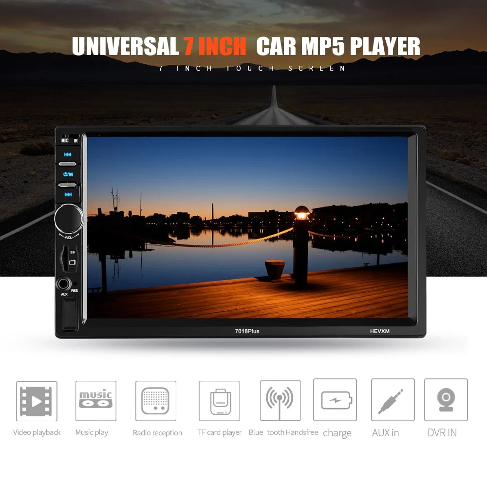 AIYIMA 7 &quot2 Din Universal Автомобильная MP5 плеер Bluetooth Автомобильный мультимедийный Видео