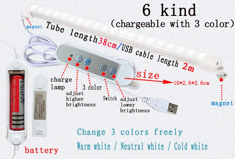 5V 5 W настольная лампа USB Светодиодная 24 led Настольная с зажимом для чтения книг