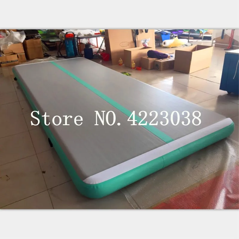 Продажа Бесплатная доставка 4*2*0,2 м, 5*2*0,2 м, 6*2*0,2 м надувной гимнастический коврик, надувной коврик с насосом