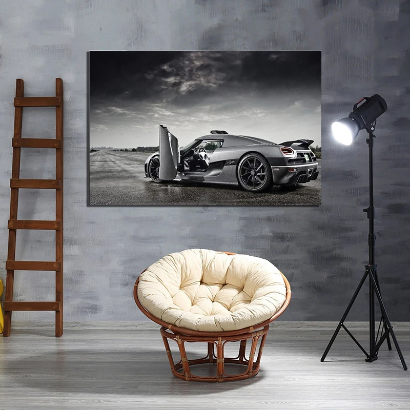 061 Koenigsegg-Car AB Высокопроизводительные спортивные автомобили Постер 22x14 дюймов | Дом
