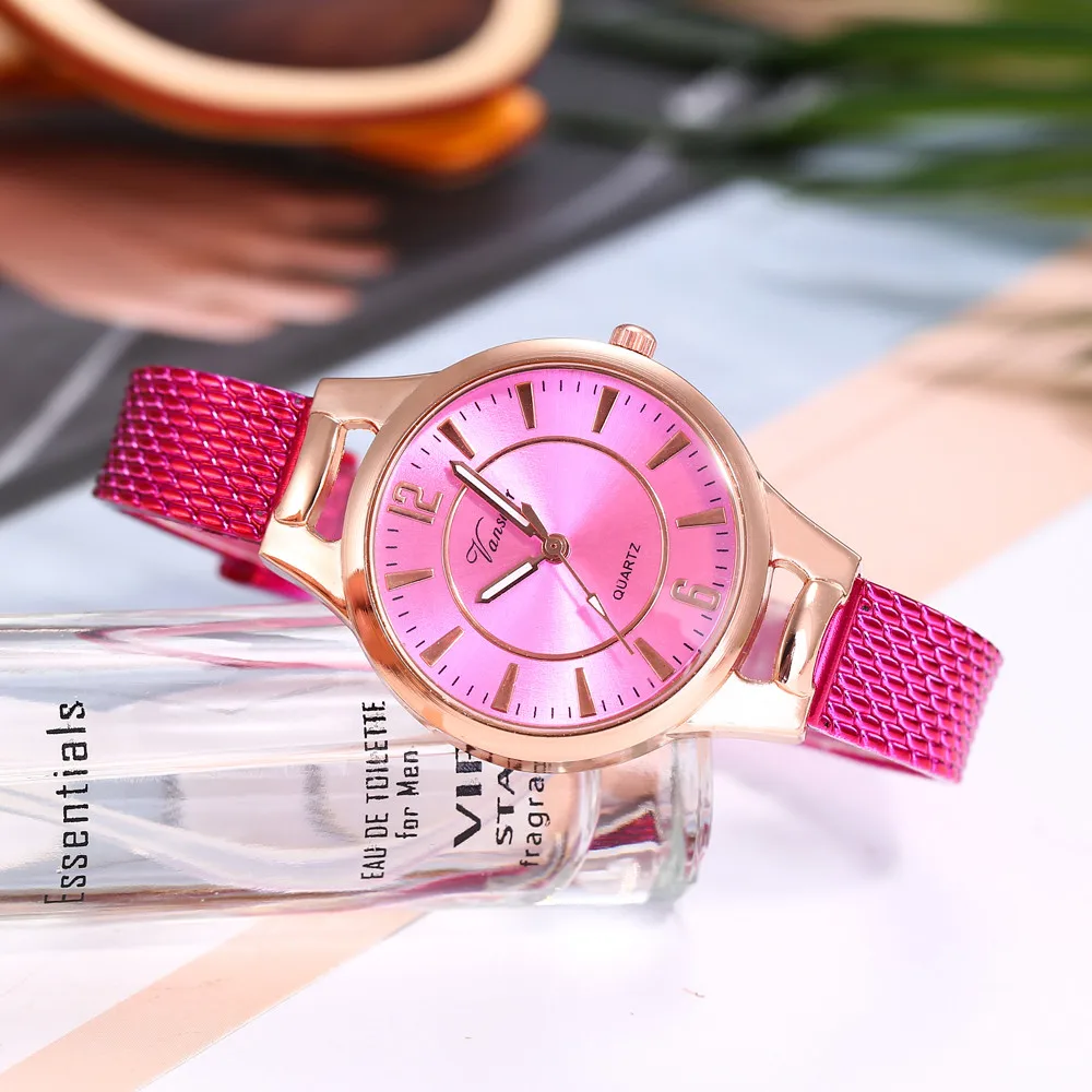 Vansvar Reloj hombre кварцевые наручные часы для женщин браслет Аналоговый модный