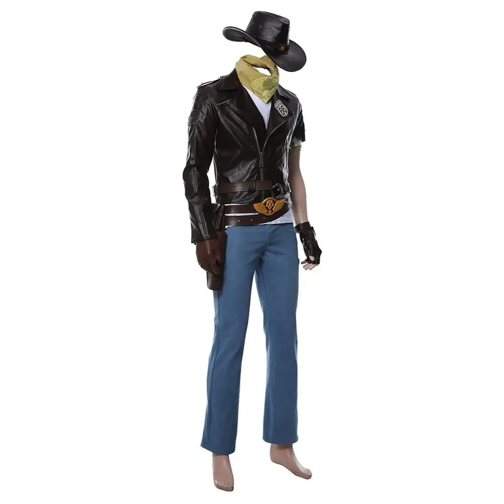 Костюм для косплея OW Jesse Mccree полный костюм взрослых мужчин и женщин карнавальные