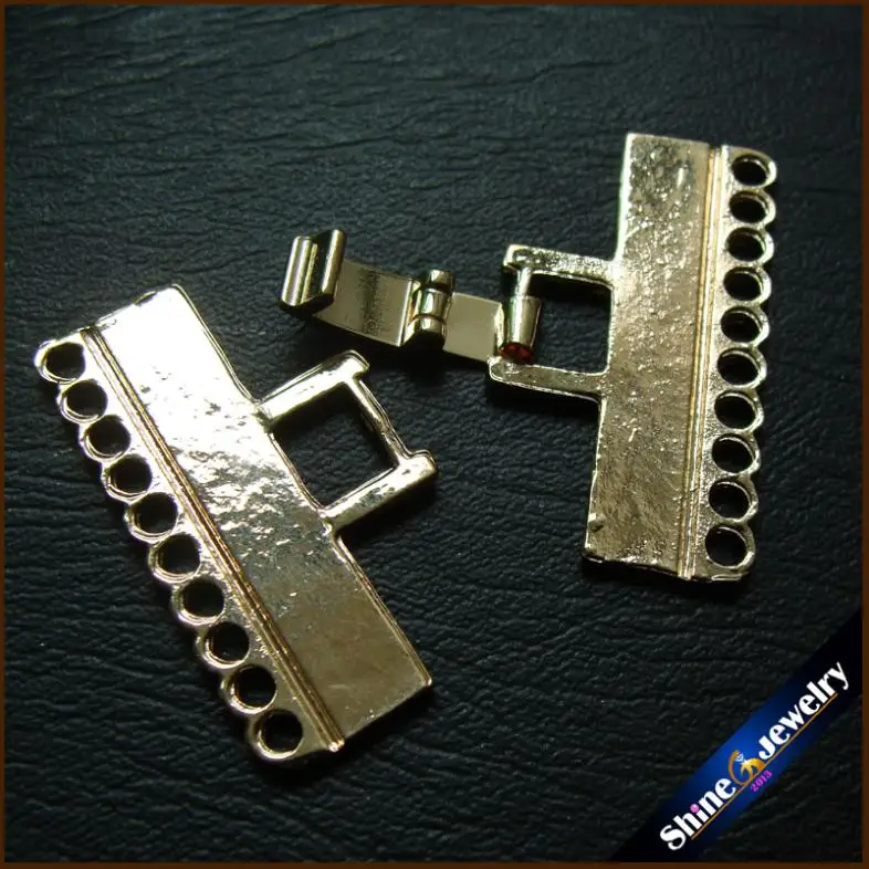 Оптовая продажа 10 струн жемчужные бусины застежка для ожерелья ювелирные