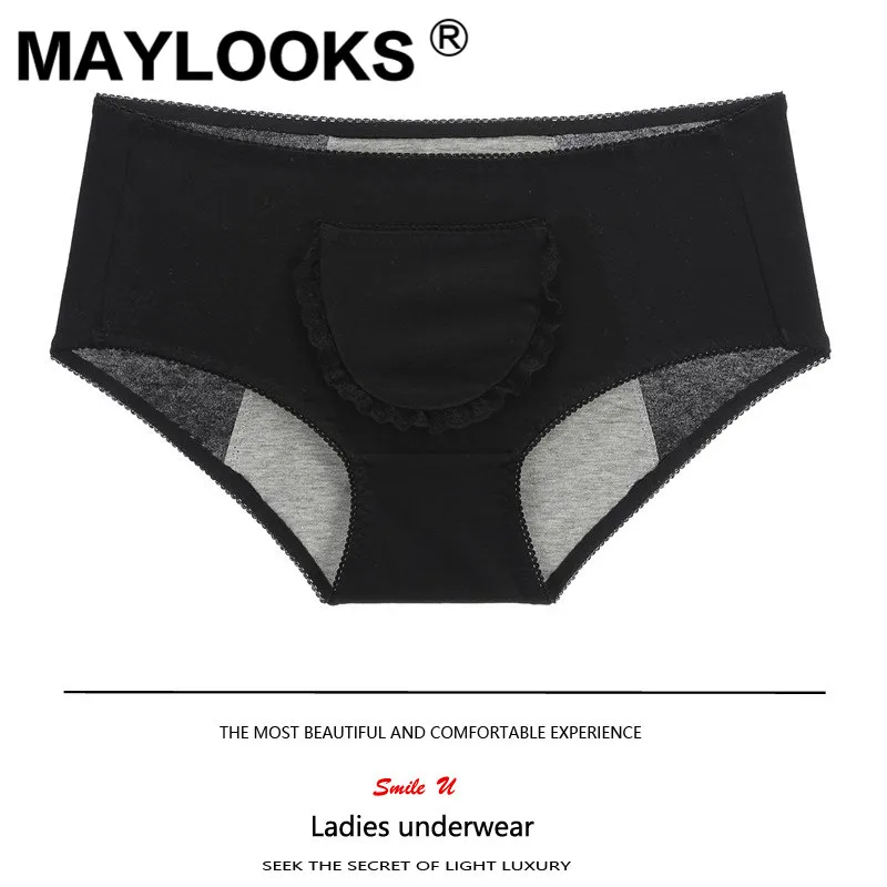 Maylooks физиологические брюки женские менструальный период хлопок талии нижнее