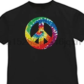 Осень Лето плечо хит цвет Половина рукава Галстук Краситель Знак мира рубашка