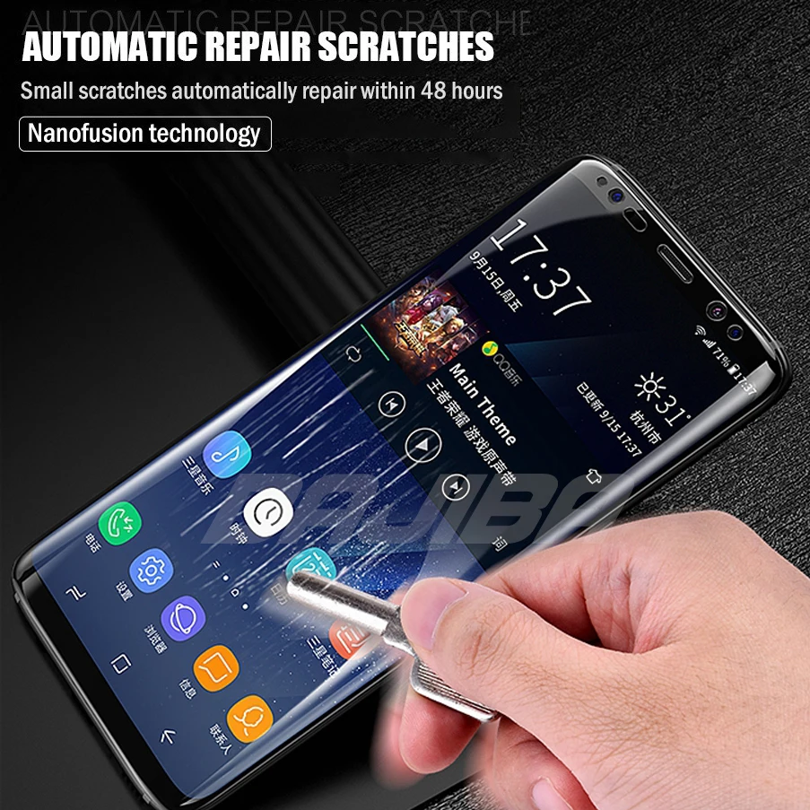 3D мягкие изогнутые полный защитный Плёнки для Samsung Galaxy S9 Экран протектор плюс (не