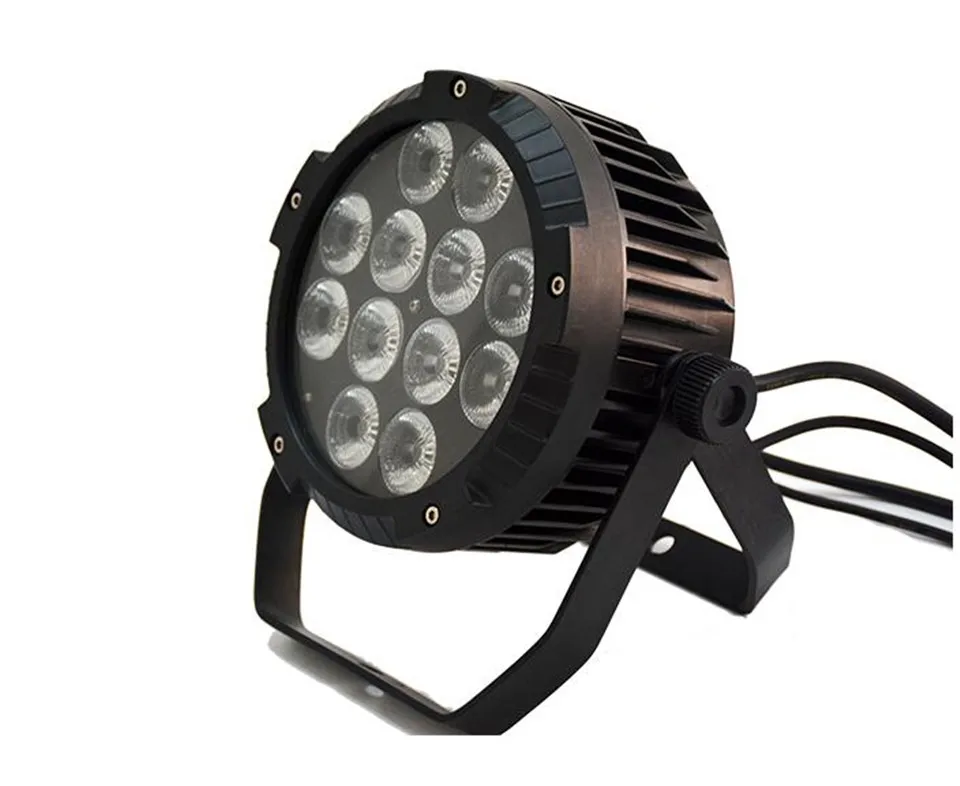 IP65 Водонепроницаемый светодиодный светильник Par 12X12W RGBW 12x15W RGBWA 12x18W UV 6 в 1 тонкий Can