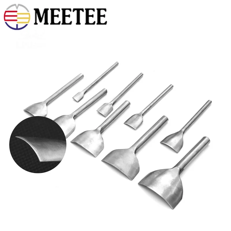 Meetee ручной DIY кожа резьба художественная ткань полукруглый u образный фаска
