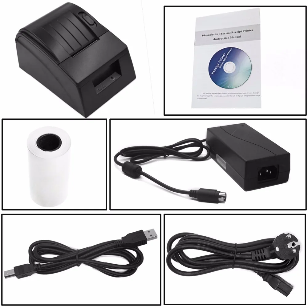 Voxlink Bluetooth 58 мм Термальность чековый принтер 90 мм/сек Android IOS Desktop POS Поддержка