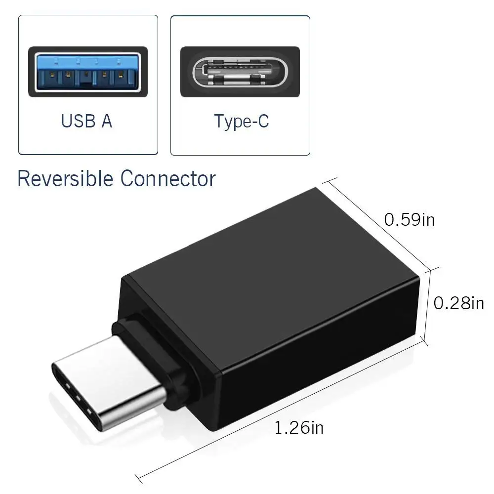 Ascromy 10 шт. планшетов с USB 3 0 адаптер OTG для Xiaomi Mi6 Mi8 Mi 8 A2 Samsung Galaxy S8 S9 Plus Note 9 lg g6 Type C |
