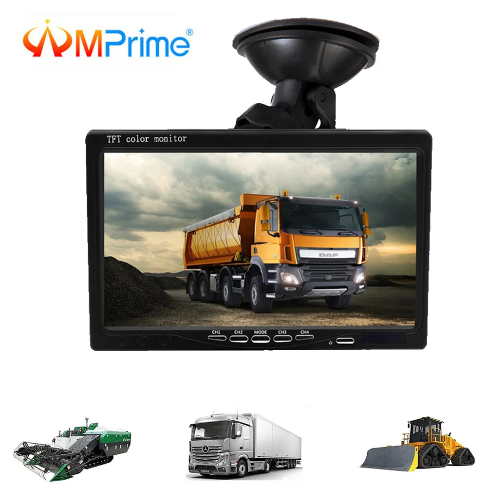 AMPrime7 дюймов Автомобильный hd дисплей заднего вида камера для RV тормозной фонарь