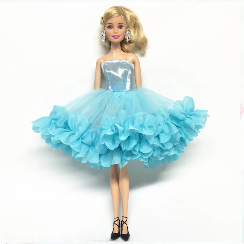 6 шт./лот Кукольное платье одежда с открытыми плечами для куклы Барби