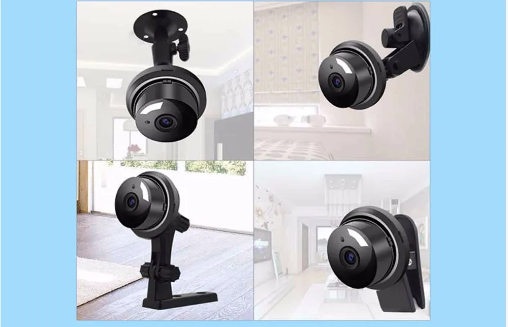 Q1 720 P wifi мини камера 180 градусов без мертвой конец наблюдения рыбий глаз VR