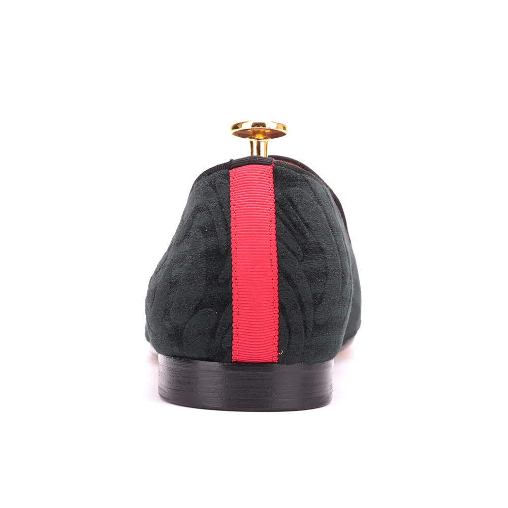 new Handmade crafts men velvet shoes with Paisley printing Party and Banquet luxurious loafers plus size male's flats | Обувь