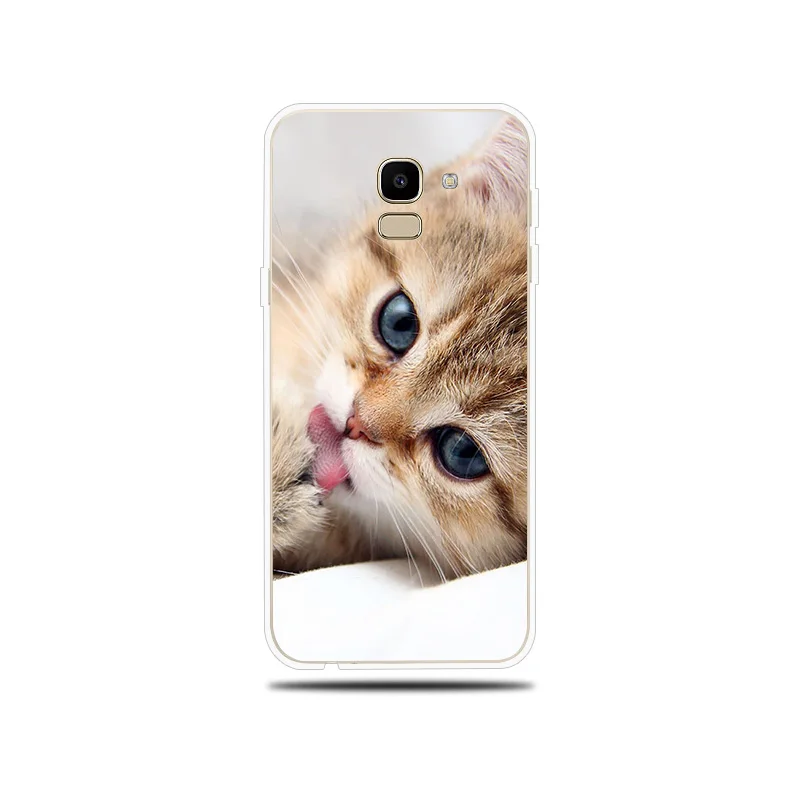 Милая кошка узор силиконовый чехол для samsung Galaxy J1 мини J2 Pro J3 J5 J7 Prime 2017 2016 2015 J4 J6 J8 2018