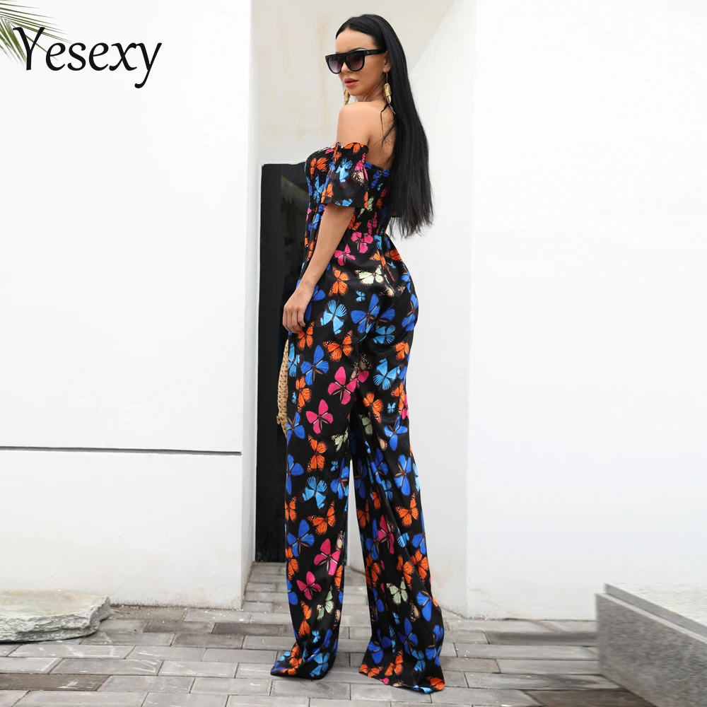 Женский боди Yesexy на одно плечо с открытой спинкой принтом весна-лето 2020 | Женская