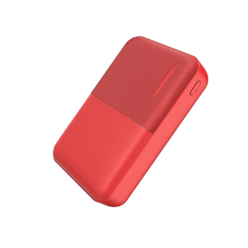 Red 10000mah A.S 10000 мАч mi ni power Bank, Внешнее зарядное устройство, портативное зарядное устройство, два USB power bank для iPhone Xiaomi mi, huawei power bank - Цвет: Red 10000mah