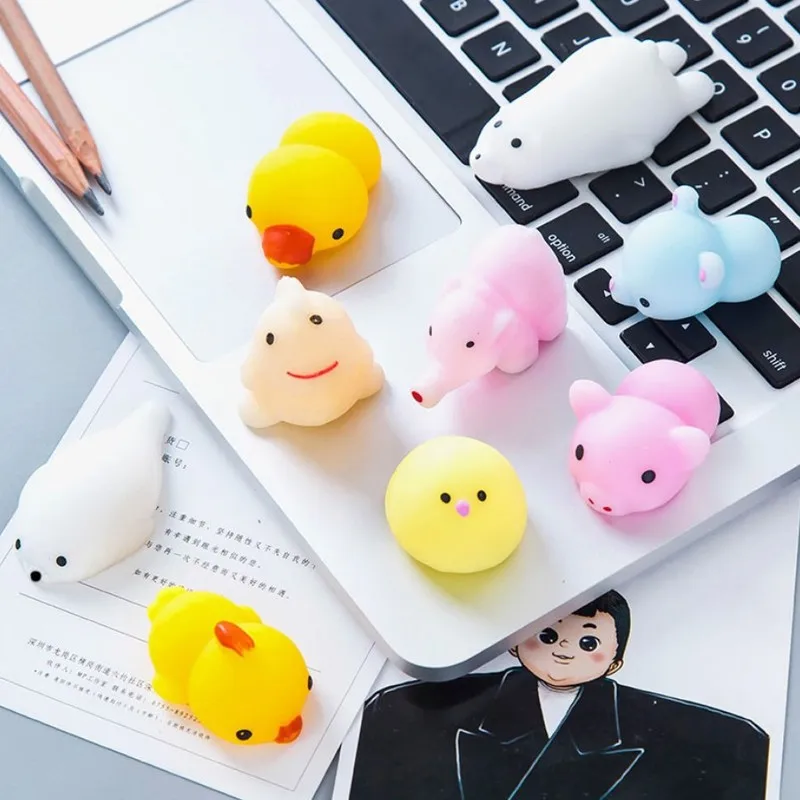 Мини Изменение цвета милый кот антистресс мягкий мячик Сжимаемый Mochi Rising Abreact