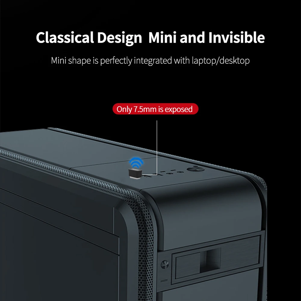 Бесплатный драйвер Mini USB Wi fi 650 адаптер Mbps 2,4+ 5 ГГц антенна USB Ethernet PC Wi-fi адаптер LAN Wifi ключ AC Wifi приемник