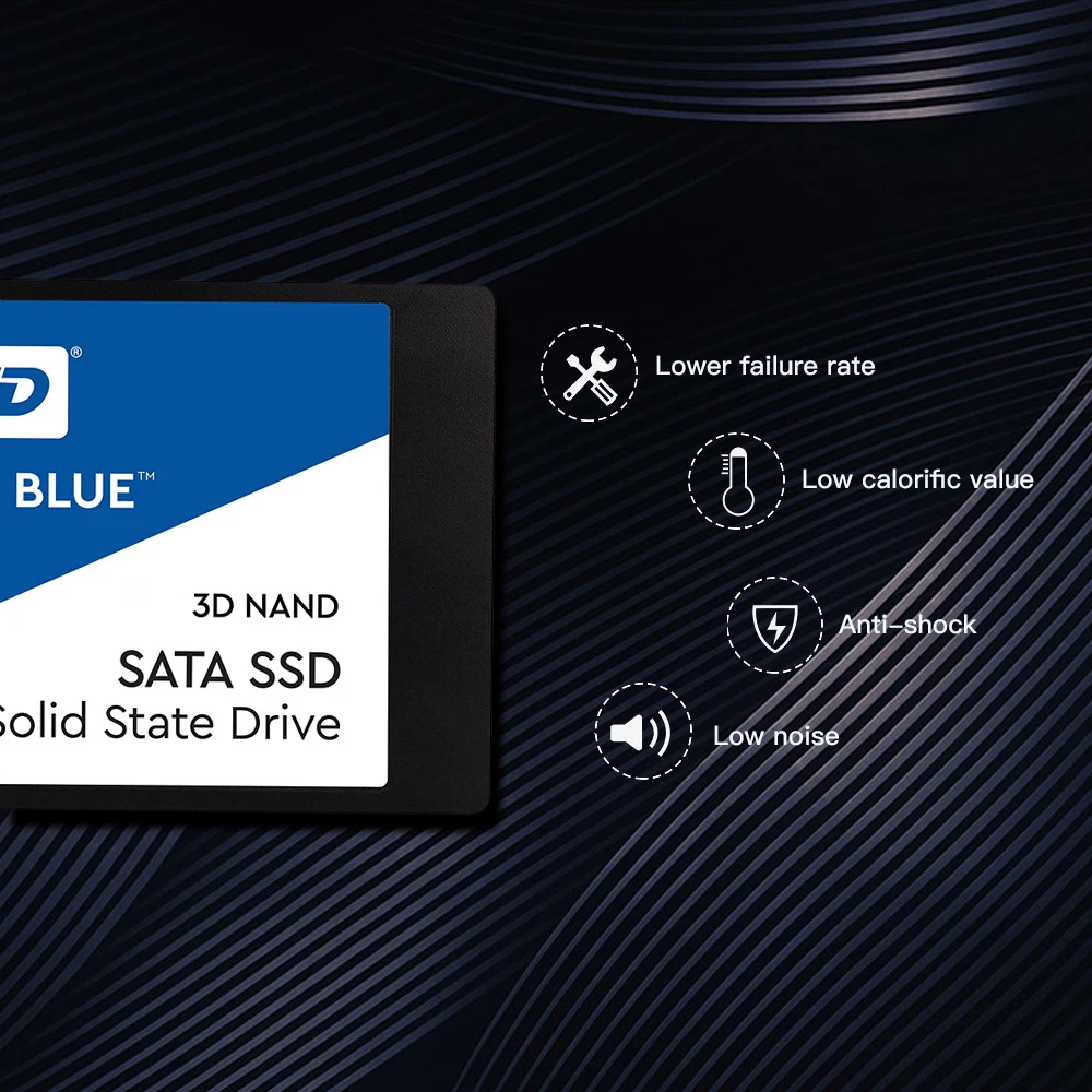 Western Digital синий WD 3D NAND Внутренний твердотельный жесткий диск SSD 250 GB/500 GB/1 ТБ SATA 3 0 6
