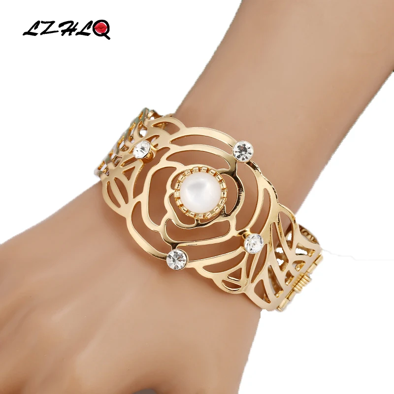 LZHLQ 2020 модные брендовые ювелирные изделия геометрические полые широкие