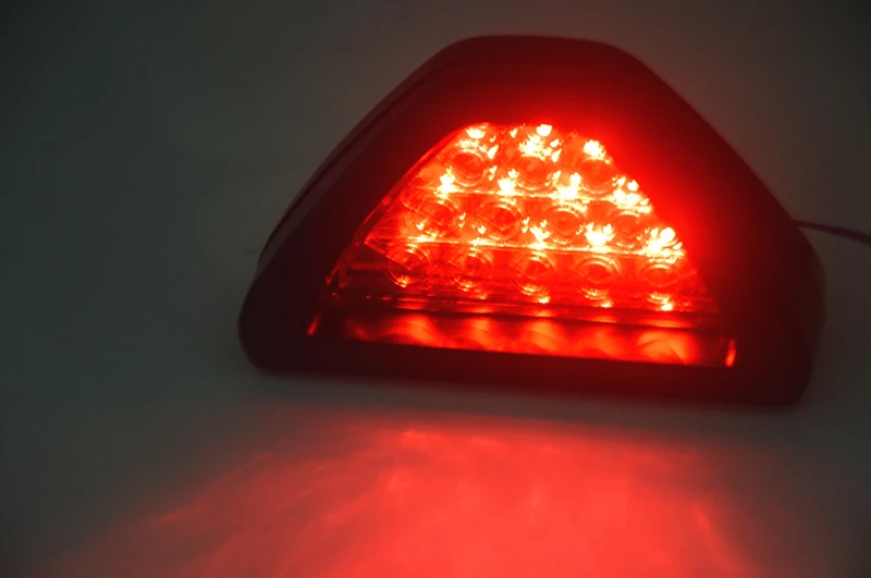 Универсальный F1 стиль DRL красный 12 LED задний стоп сигнал, противотуманный сигнал, габаритный фонарь, для автомобиля, для мотоцикла, внешние огни
