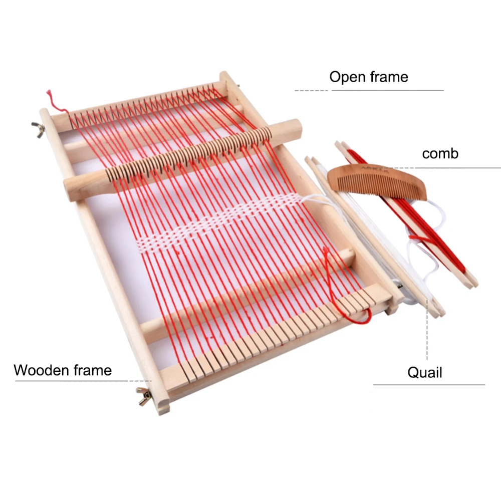 Традиционная вязальная машина обучающая детей прочная DIY деревянная рамка