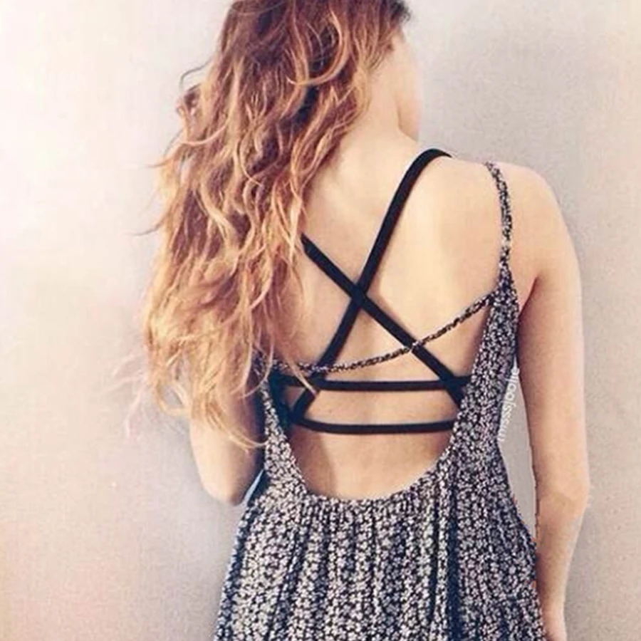 Женский модный сексуальный бюстгальтер с перекрестной подкладкой укороченный