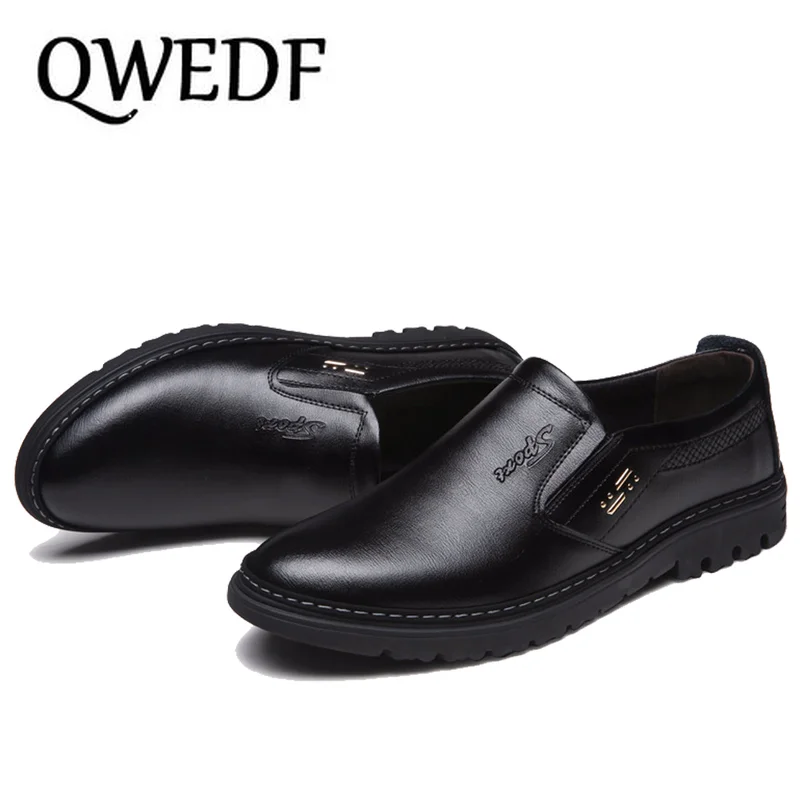 

QWEDF Handmade Genuine Leather Men Shoes, sping autumn Business fashion Men Casual Shoes, Brand Shoes Menloafers shoes CR-30