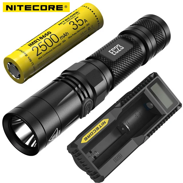 

Светодиодный водонепроницаемый фонарик NITECORE EC23, 1800 лм, 8 режимов