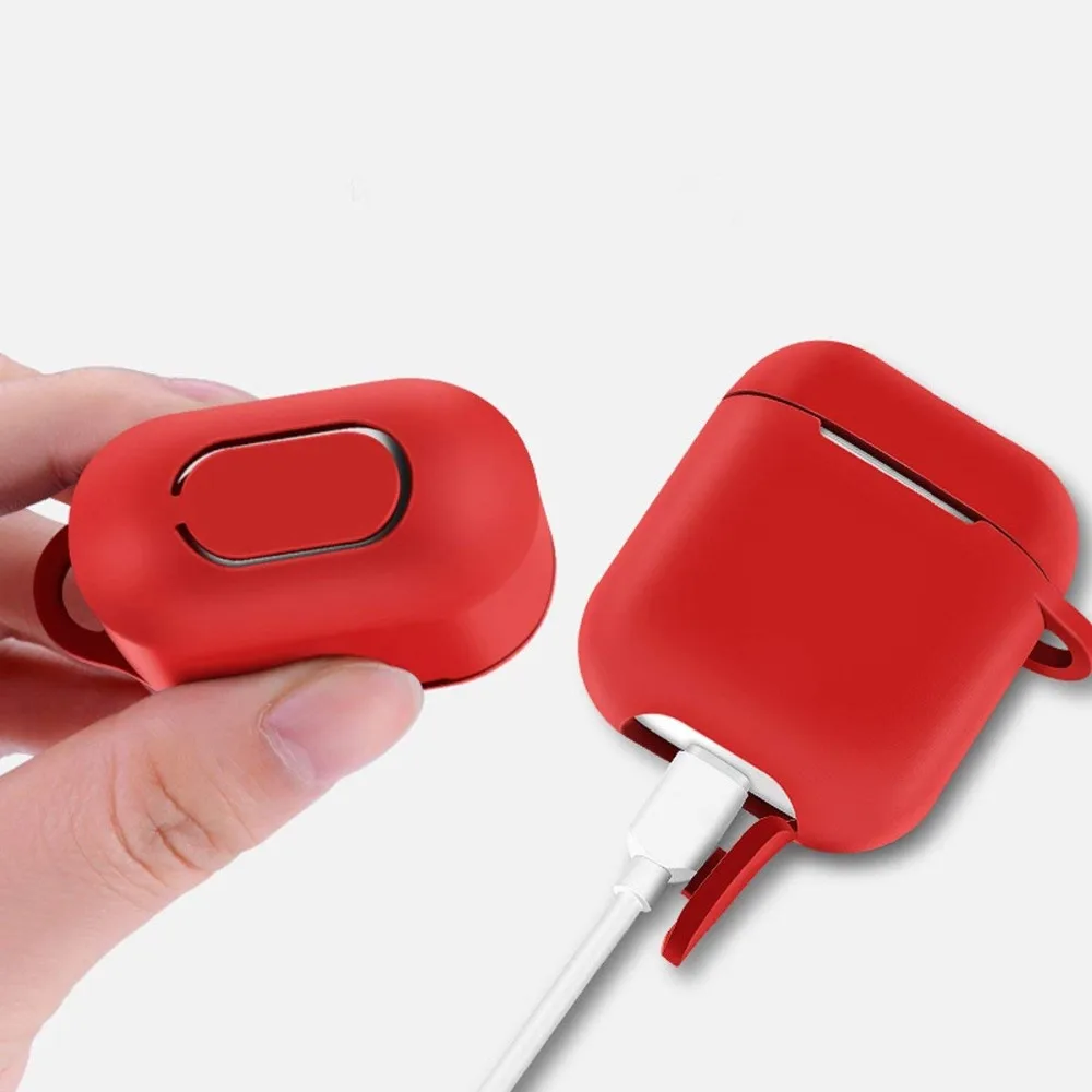 Мягкий силиконовый чехол Akcoo для Apple Airpods зарядки защитный Air pods противоударный |