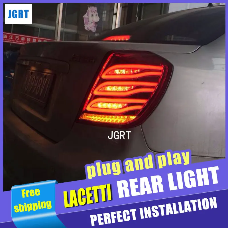 Автомобильный Стайлинг для Chevrolet Lacetti задний светильник в сборе 2008- Lacetti светодиодный задний светильник задний фонарь DRL+ тормоз с hid комплектом 2 шт