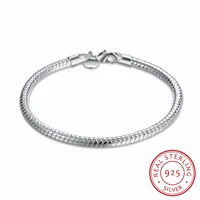 lekani statement 925 sterling silver 4mm snake chain bracelet for women girl newest fine jewelry