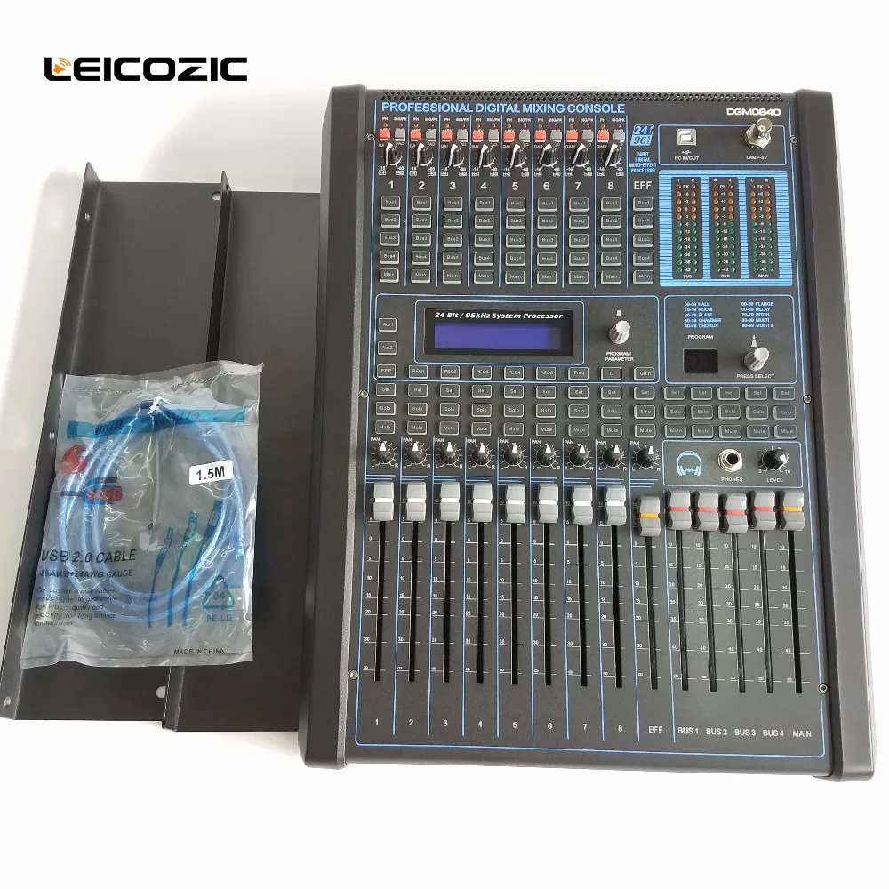 Leicozic Профессиональный цифровым микшером StudioLive DGM840 цифровой микшерный пульт консольный микшер стойку 8 канальный цифровой аудио смеситель