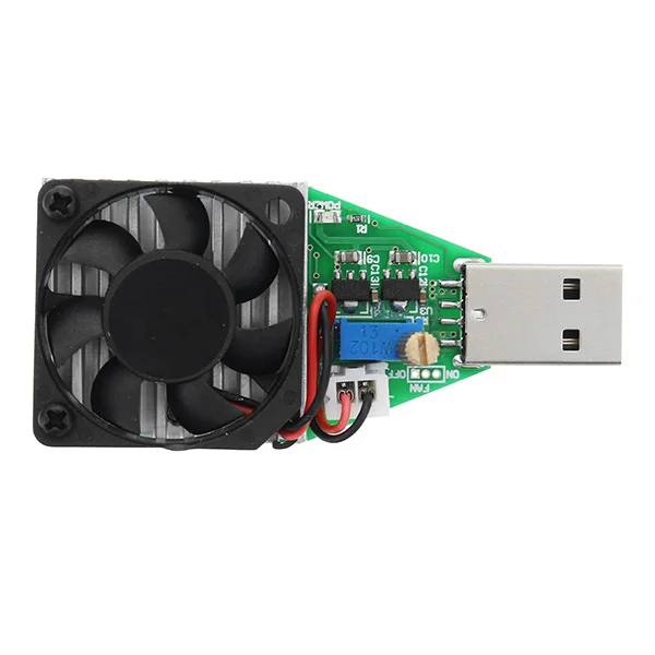 DC3.7-13V 15 Вт Cilvil/Промышленный класс электронный нагрузочный резистор USB интерфейс разрядки батареи тест мощный вентилятор Регулируемый