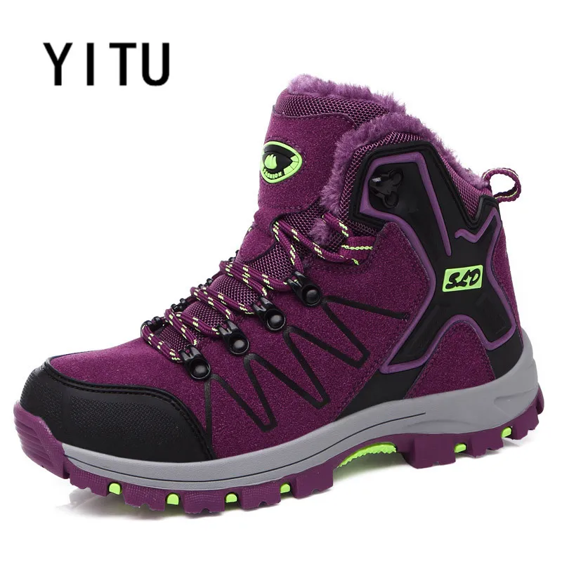 Yitu Новое поступление 2017 года открытый Треккинговые ботинки высокие зимние