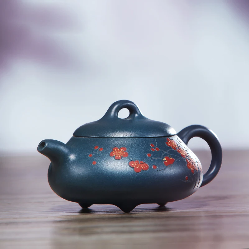 175cc аутентичный чайник из исинской глины горшок сливы Овальный китайской