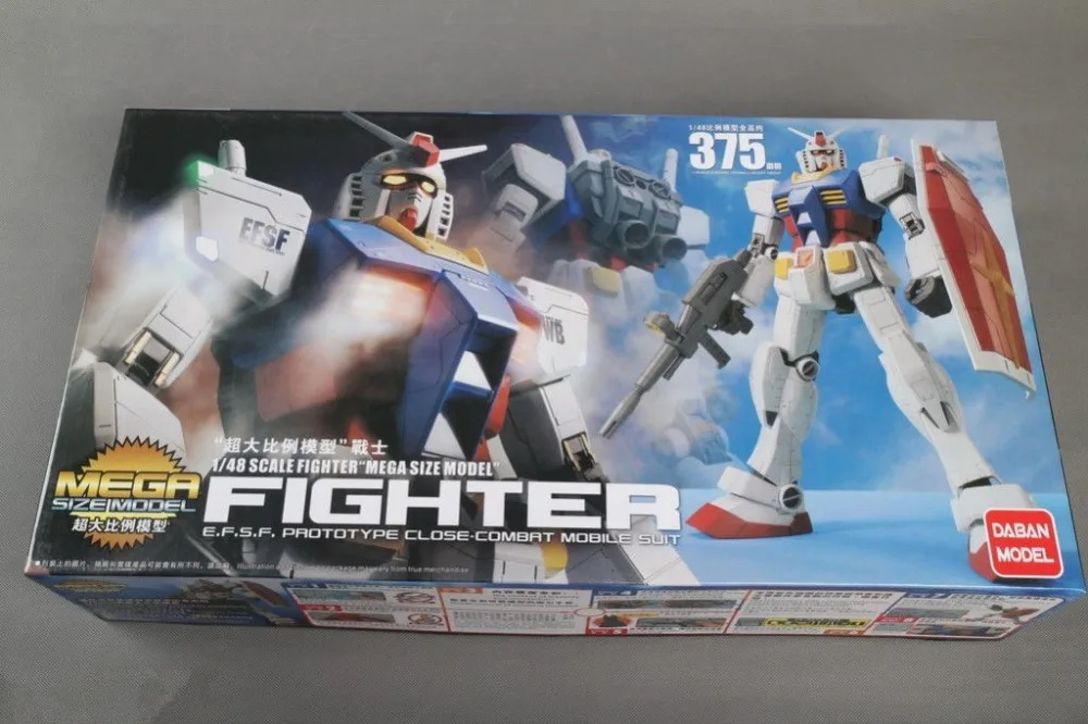 Моделька Дабан 1/48 истребитель Мега Размер RX-78-2 воина гундама наклейка с драконом модель 375 мм DD046