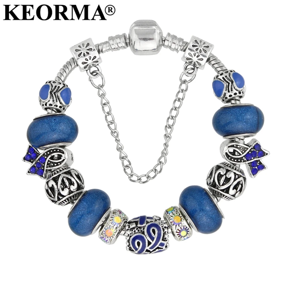 Keorma Европейский лента браслет для Для женщин роскошный кристалл Бусины и бисер